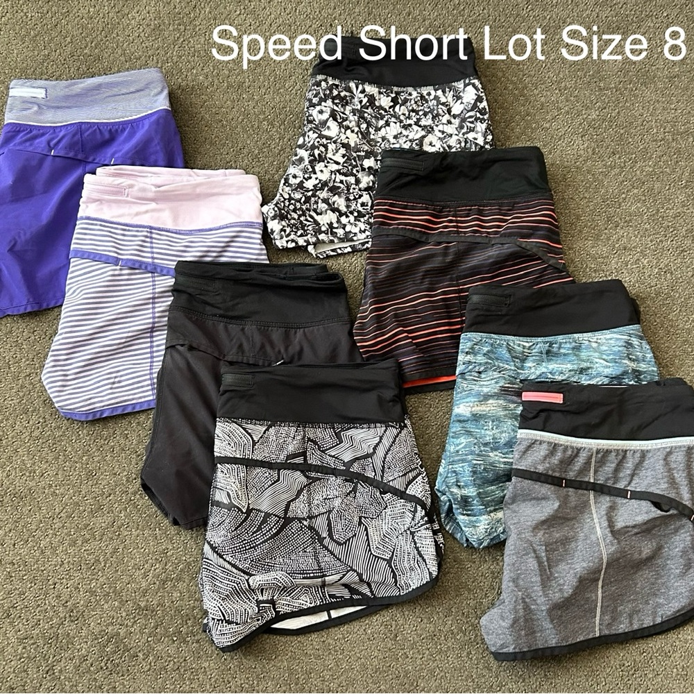 lululemon Speed Short Size 8 Lot.